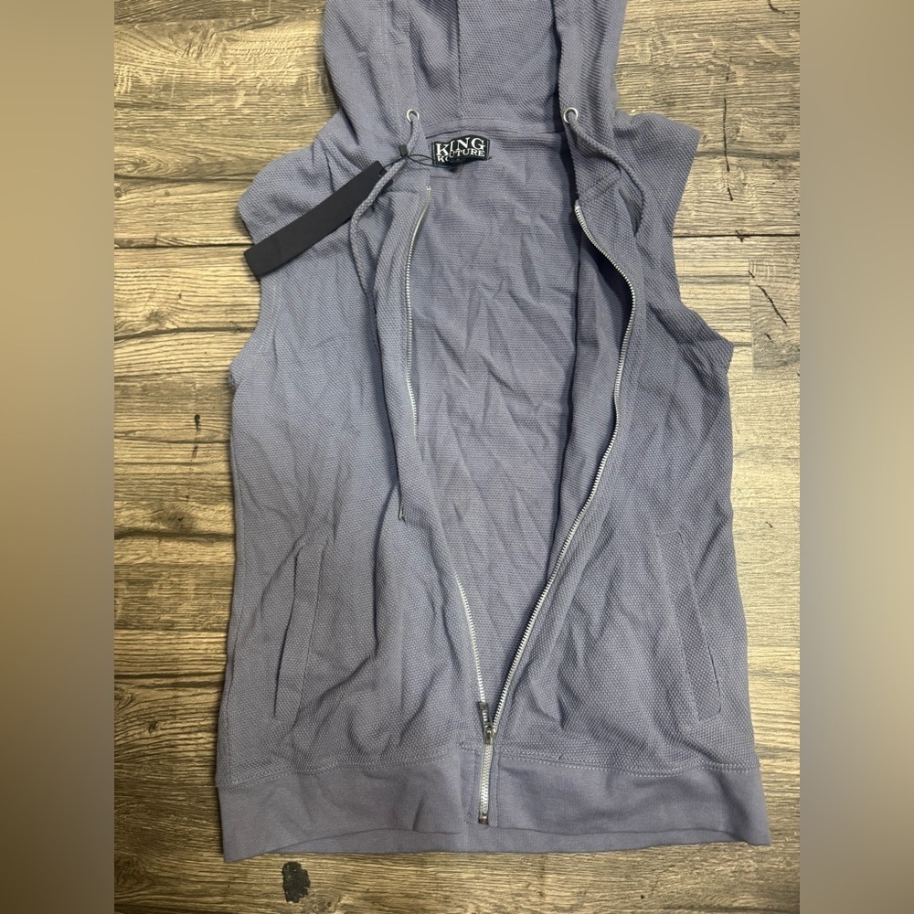 King Purple Sleeveless Hoodie - Picture 4 of 6
